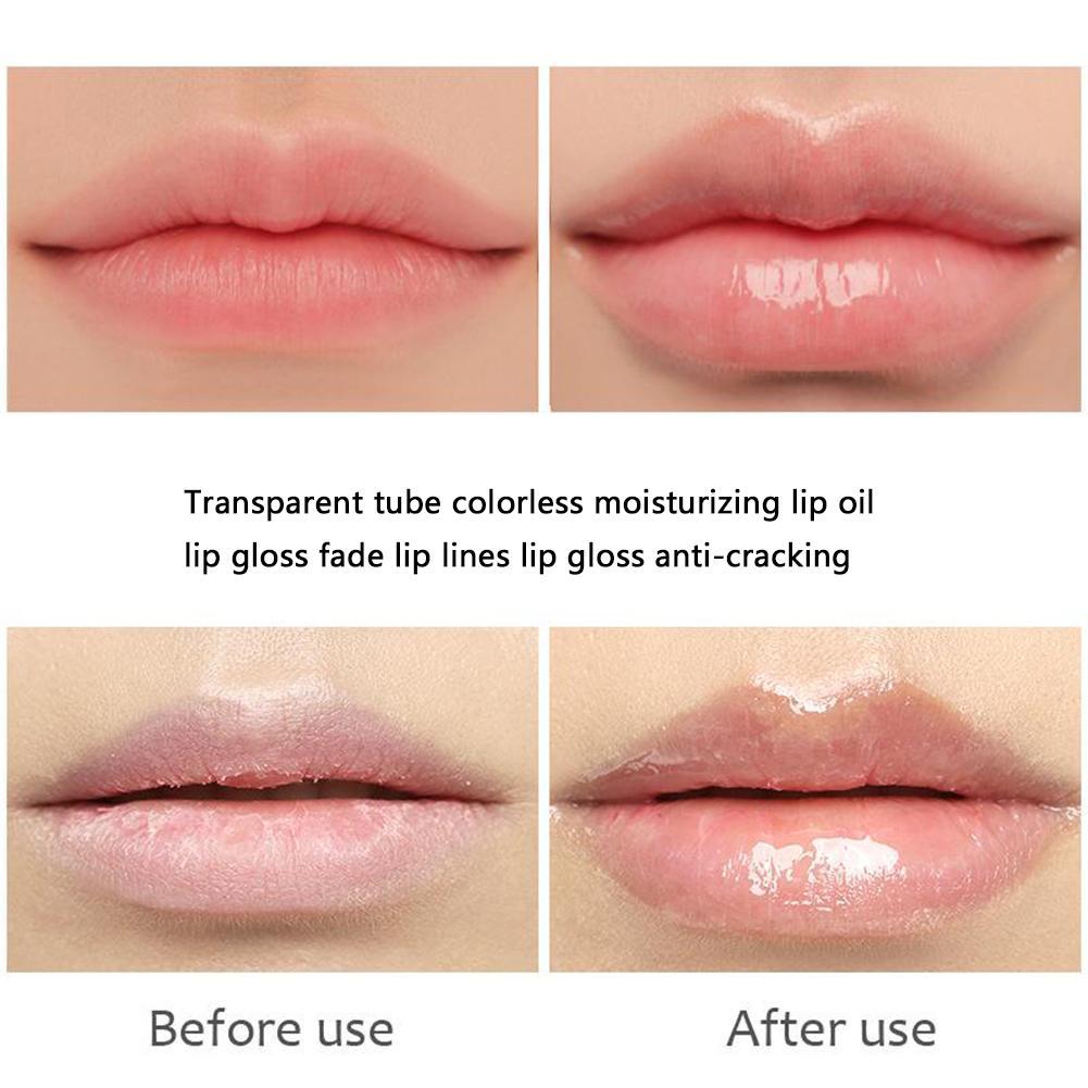 Kawaii Honey Peach Lip Oil Long Lasting Non-sticky Moisturizing Lip Tint with Lip Plumper Hydrating Lip Care Serum 5ml Make Up
