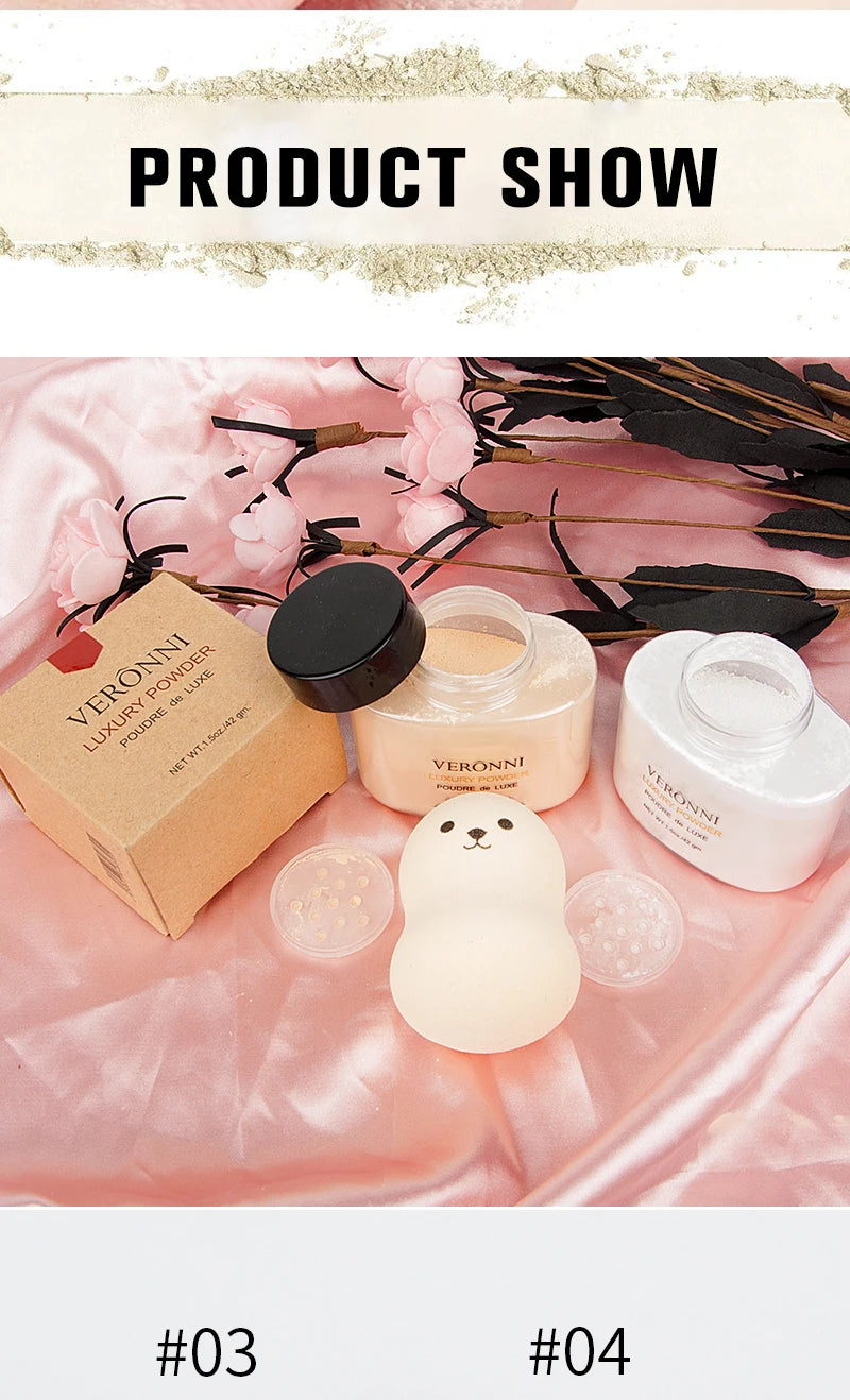 Banana Luxury Powder for Women Face Foundation Banana Powder Bottles Loose Powder Authentic Oil-Control Beauty Make Up Art Tools