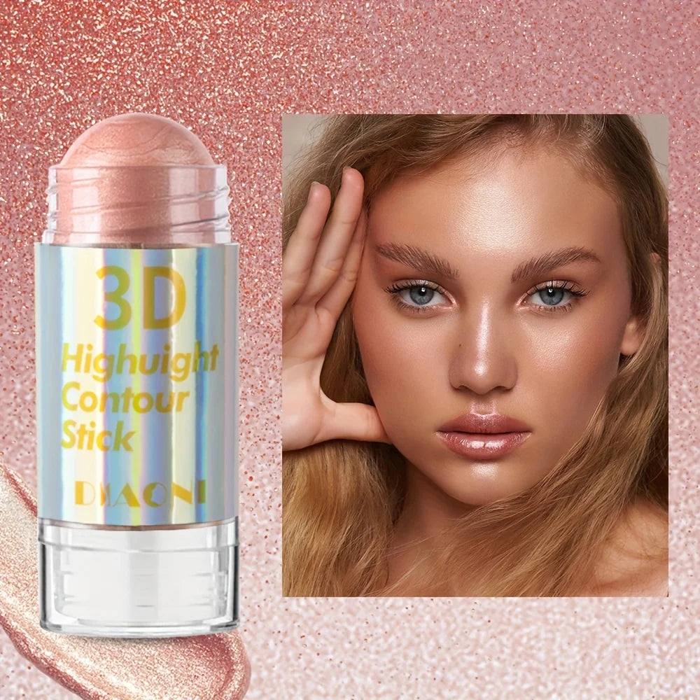 Shimmer Blush Stick Water Light Highlighter Stick Make Up Face Body Glitter Illuminator Cosmetics Face Contour Brighten Makeup