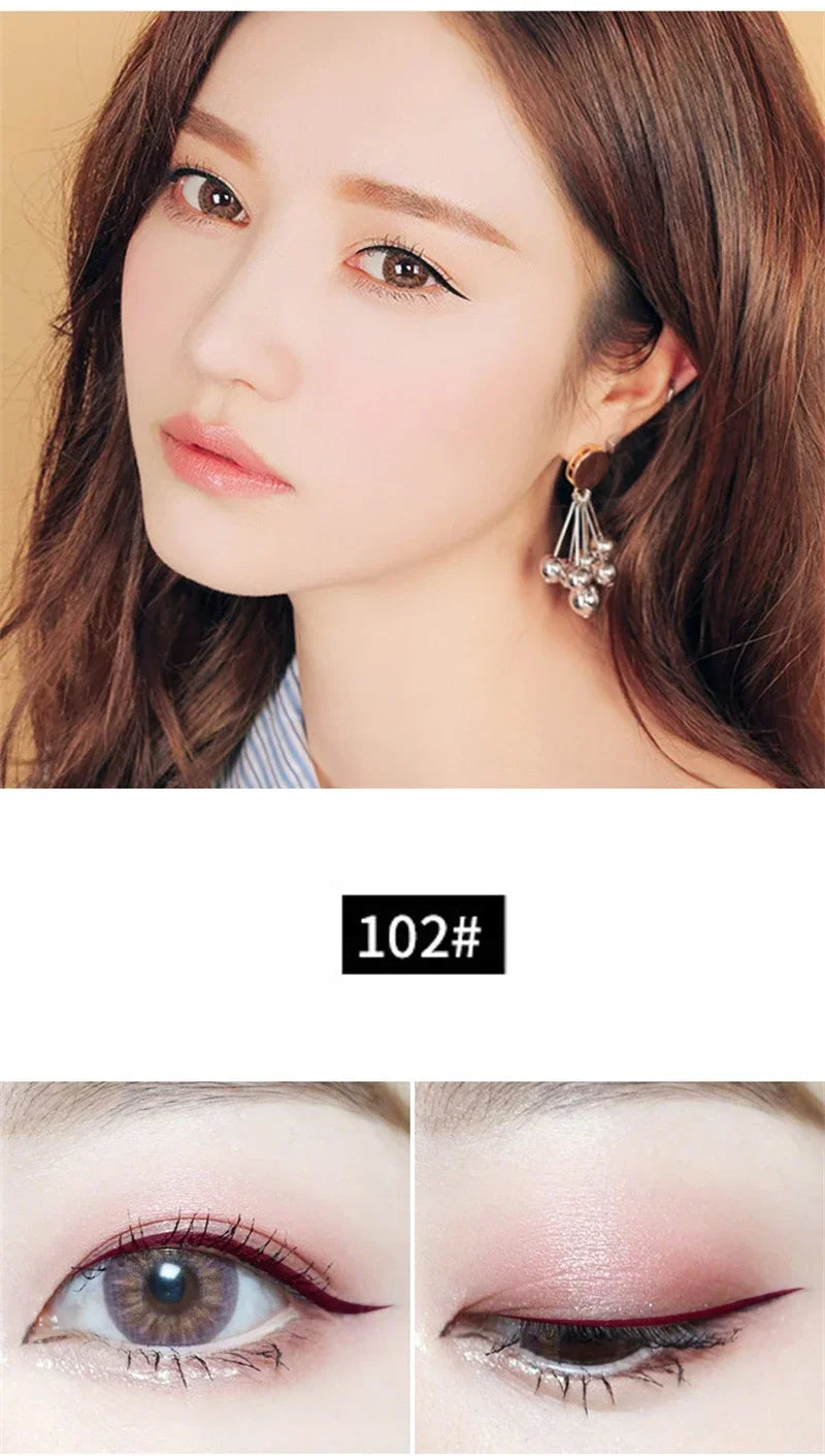 Waterproof Eyeliner Pencils Professional Fast Dry Smooth Eyes Brown Black Color Pigments Liquid Eye Liner Pen Make Up Tools