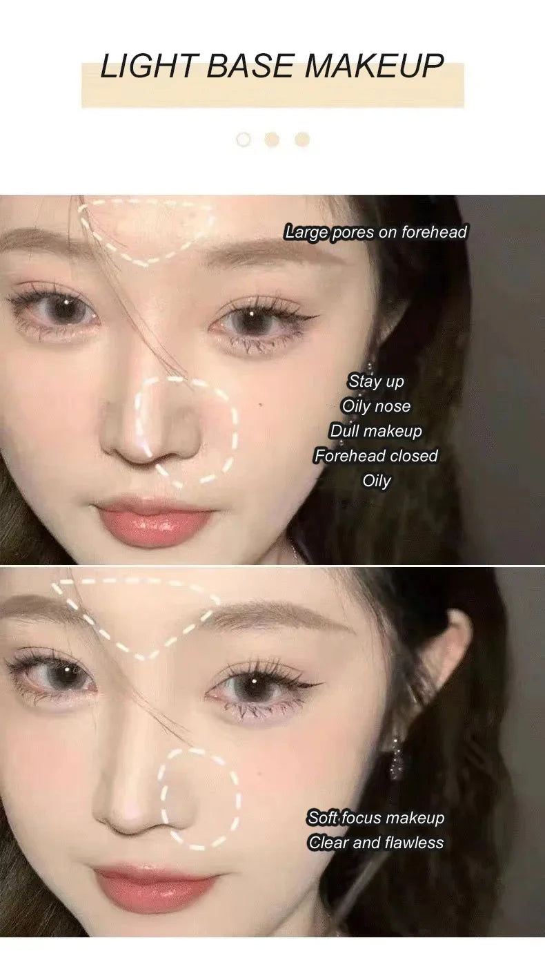 Natural Pressed Powder Transparent White Brighten Oil Control Concealer Lasting Face Makeup Setting Powder Waterproof Cosmetic