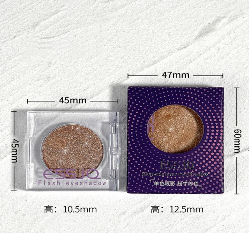 Monochrome White Shiny Highlighter Palette Make Up Glitter Eyeshadow Long-Lasting Pearlescent Shimmer Brighten Bronzers Makeup