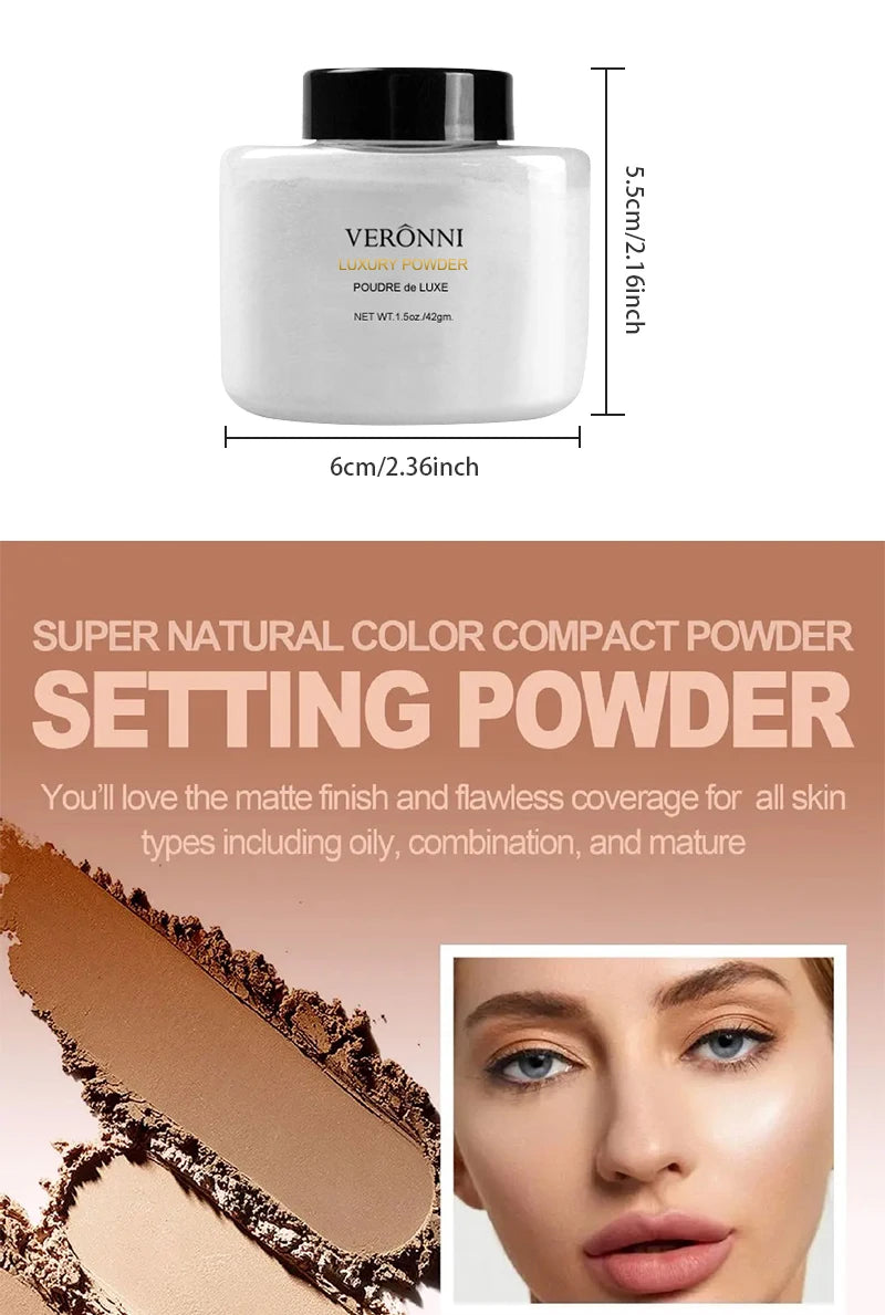 Banana Luxury Powder for Women Face Foundation Banana Powder Bottles Loose Powder Authentic Oil-Control Beauty Make Up Art Tools