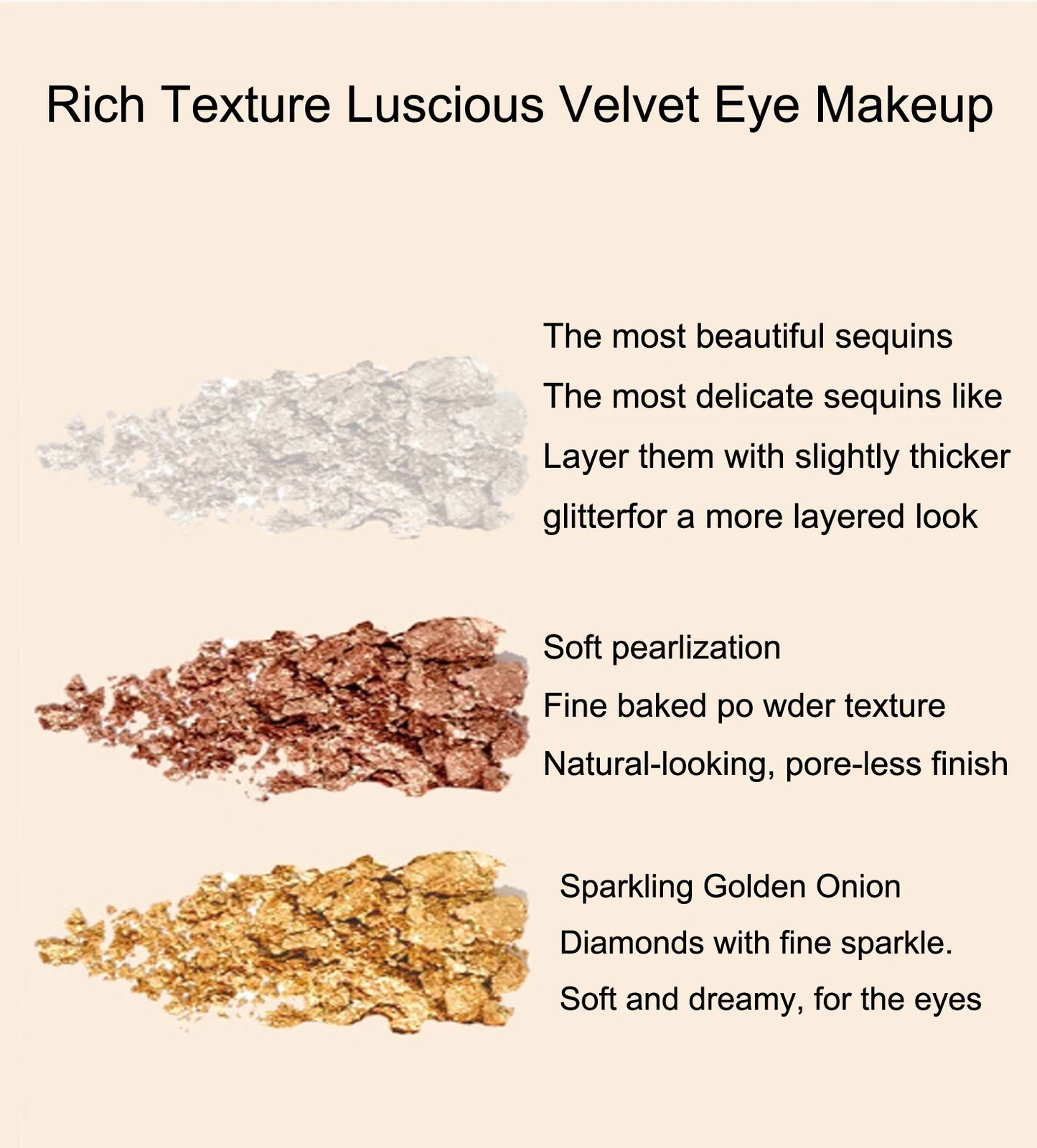 Monochrome White Shiny Highlighter Palette Make Up Glitter Eyeshadow Long-Lasting Pearlescent Shimmer Brighten Bronzers Makeup