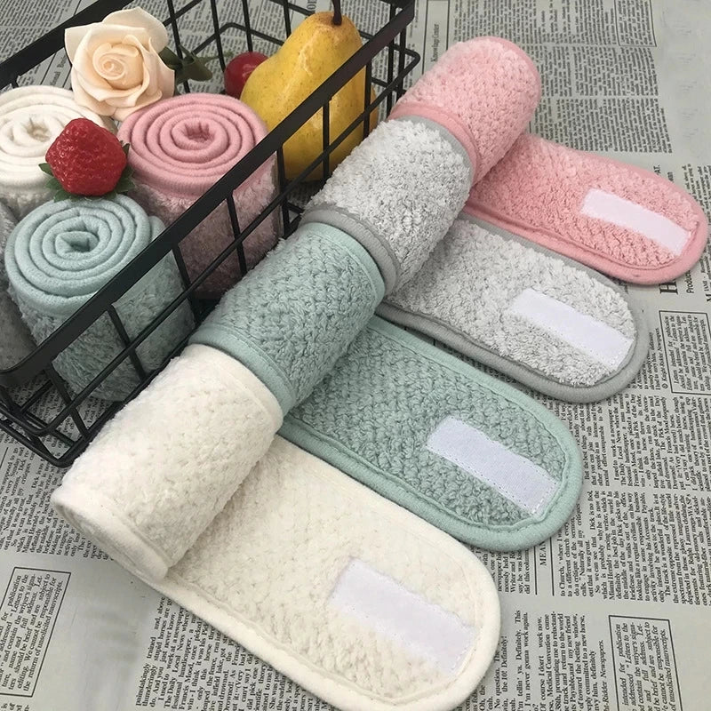 Adjustable Wide Hairband Non Slip Yoga Spa Bath Shower Makeup Wash Face Cosmetic Headband Women Make Up Accessories