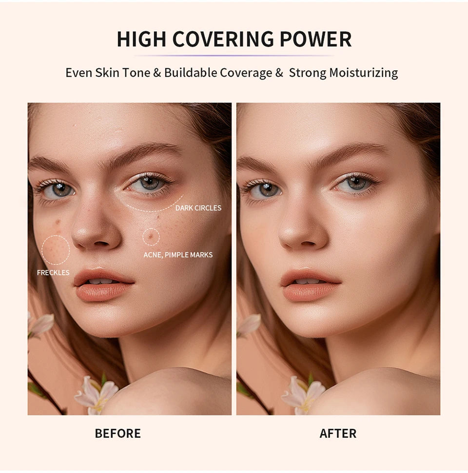 Strong Coverage Tinted Hydrator Make-up For Women Even Skin Tone Semi-matte Finish Natural Moisturizes The Skin Healthy Cosmetic