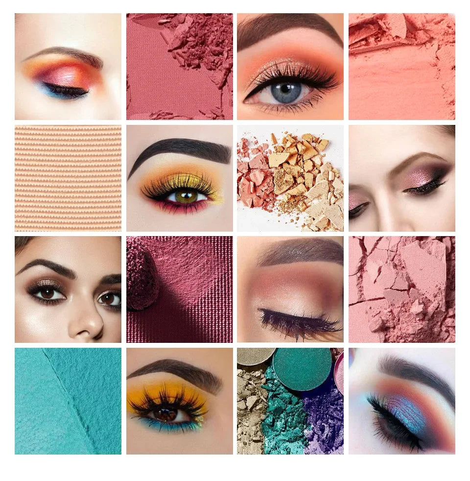 40 Colors Eyeshadow Palette Matte Glitter Pearlescent Powder Shimmer Shine Nude Eye Pigments Make Up Palette Set Cosmetics