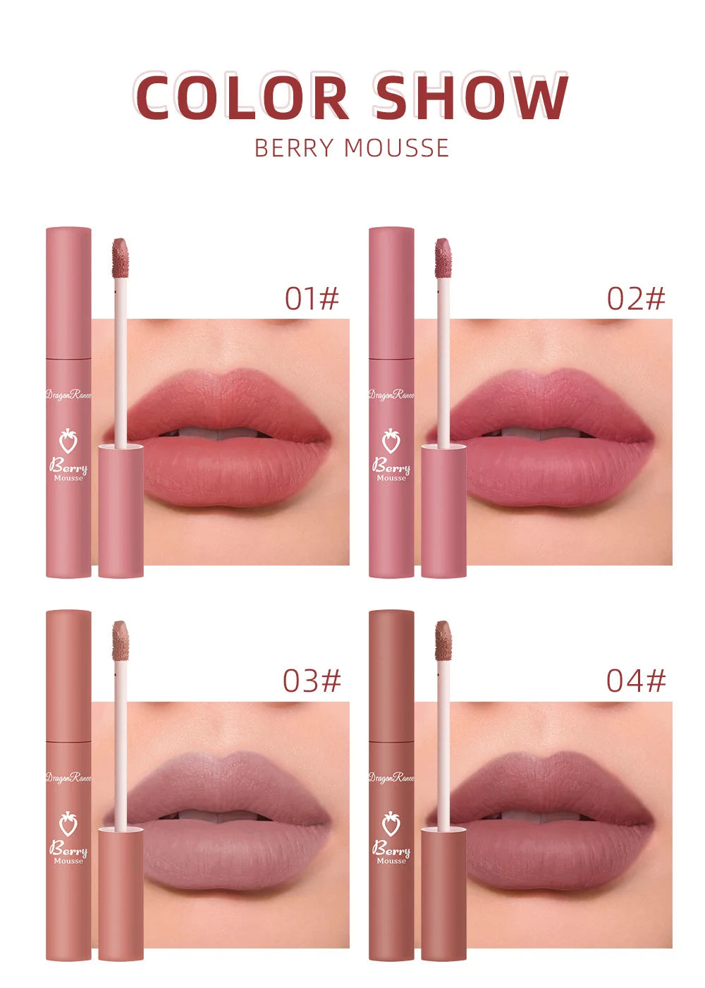 Nude Lip Gloss Matte Velvet Liquid Lipstick Waterproof Sexy Long Lasting Non-stick Cup Nude Red Make-up for Women Korea Cosmetic