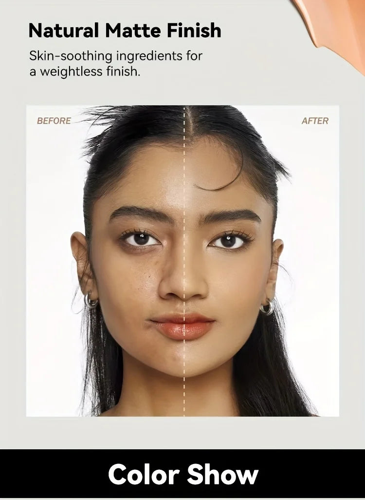2-In-1 Oil Control Liquid Foundation And Conceal, Full Coverage Long Lasting Waterproof, Hydrating And Brightening Concealer