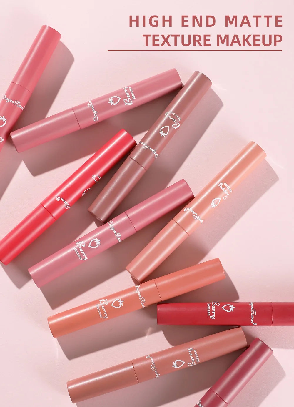 Nude Lip Gloss Matte Velvet Liquid Lipstick Waterproof Sexy Long Lasting Non-stick Cup Nude Red Make-up for Women Korea Cosmetic