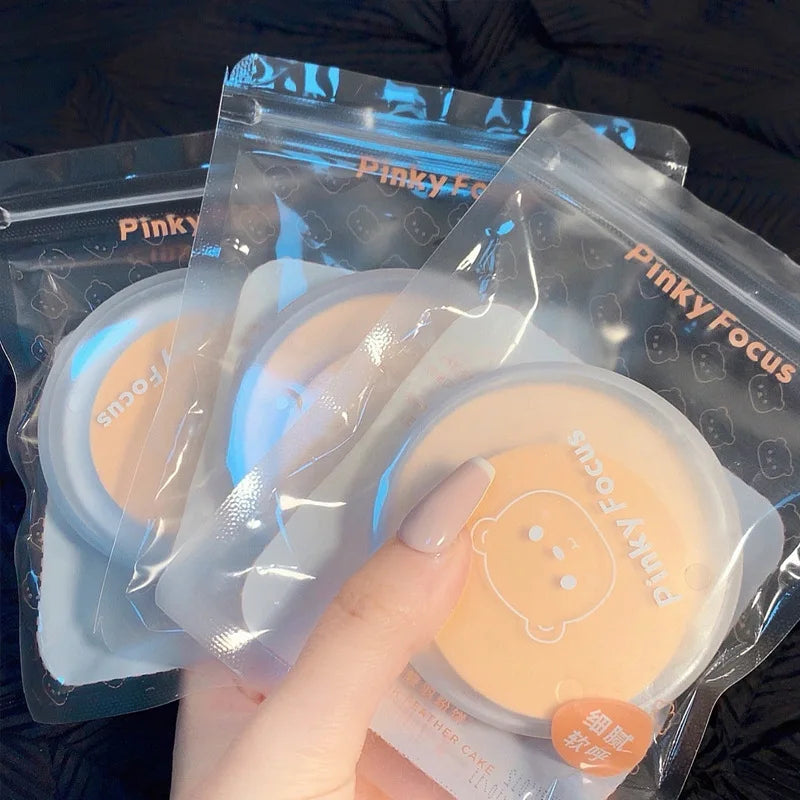 Natural Pressed Powder Transparent White Brighten Oil Control Concealer Lasting Face Makeup Setting Powder Waterproof Cosmetic