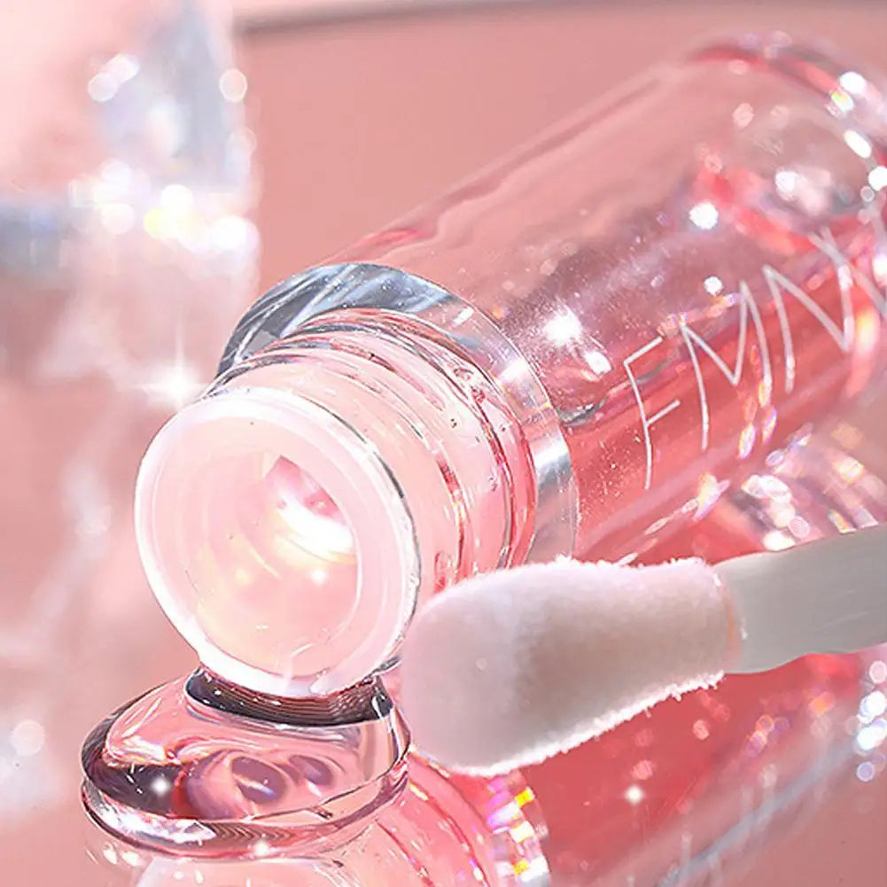 Kawaii Honey Peach Lip Oil Long Lasting Non-sticky Moisturizing Lip Tint with Lip Plumper Hydrating Lip Care Serum 5ml Make Up
