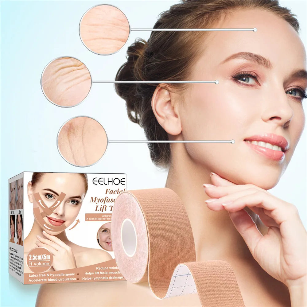 Face Lift Band Face Anti-sagging Lift Remove Eye Wrinkles V-shaped Face Breathable Lifting Face Paste Reusable Face Lift Tape