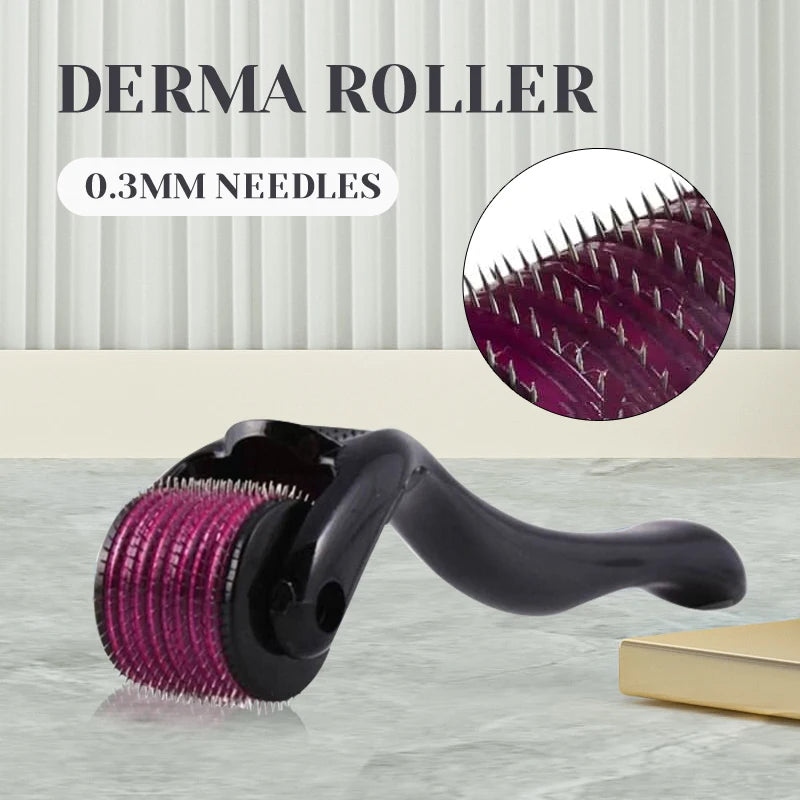 540 Needles for Facial Body Hair Growth Derma Roller for Skin Beard 0.2mm 0.25mm 0.3mm Needle Micro Face Roll Tool