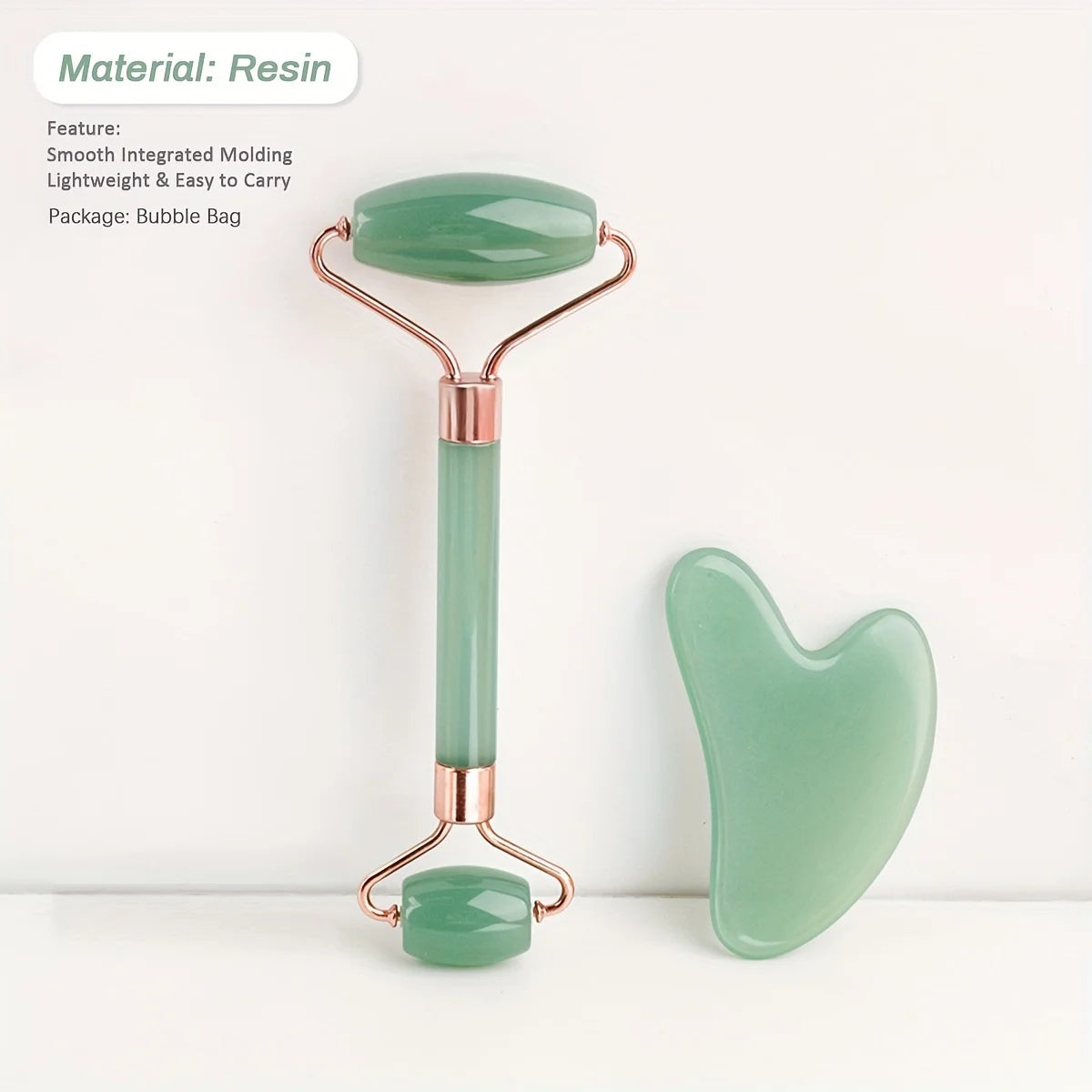 Roller & Gua Sha, Face Roller, Facial Roller Skin Care Tools Massager Resin Facial Massage For Face, Eyes, Neck, Body