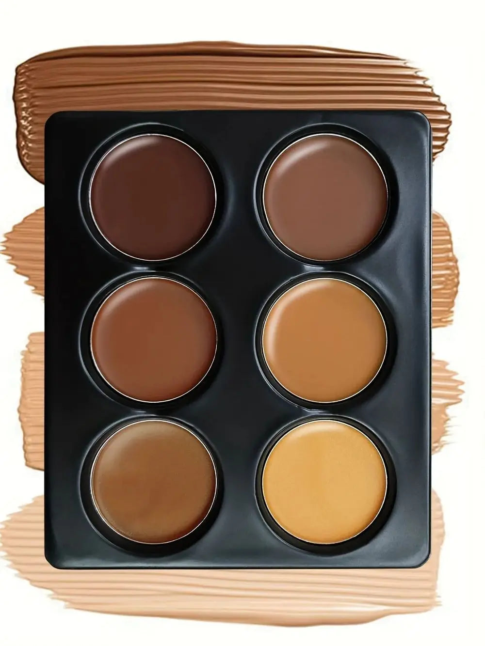 6-color Contour Cream Palette, Long-lasting Concealer Foundation, Coverage For Blemishes, Creates Perfect Natural Glow 3D Look