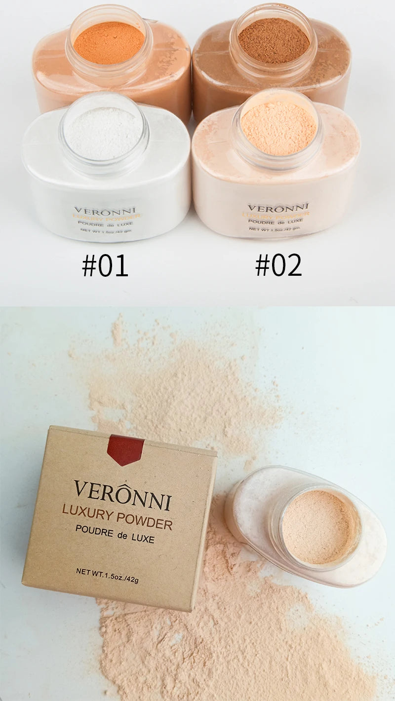 Banana Luxury Powder for Women Face Foundation Banana Powder Bottles Loose Powder Authentic Oil-Control Beauty Make Up Art Tools