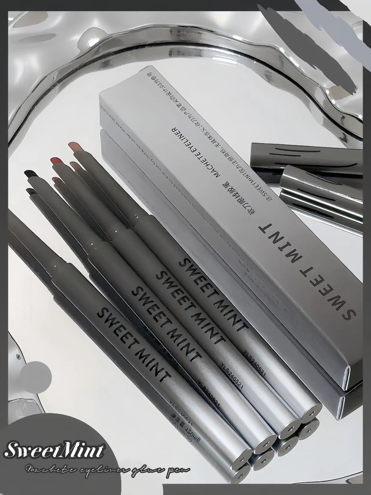 Silky Long-lasting Eye Liner Pencil Eyeliner Pen Natural Matte Wine Red Eyeliner Easy To Color Waterproof Eye Make Up Cosmetics