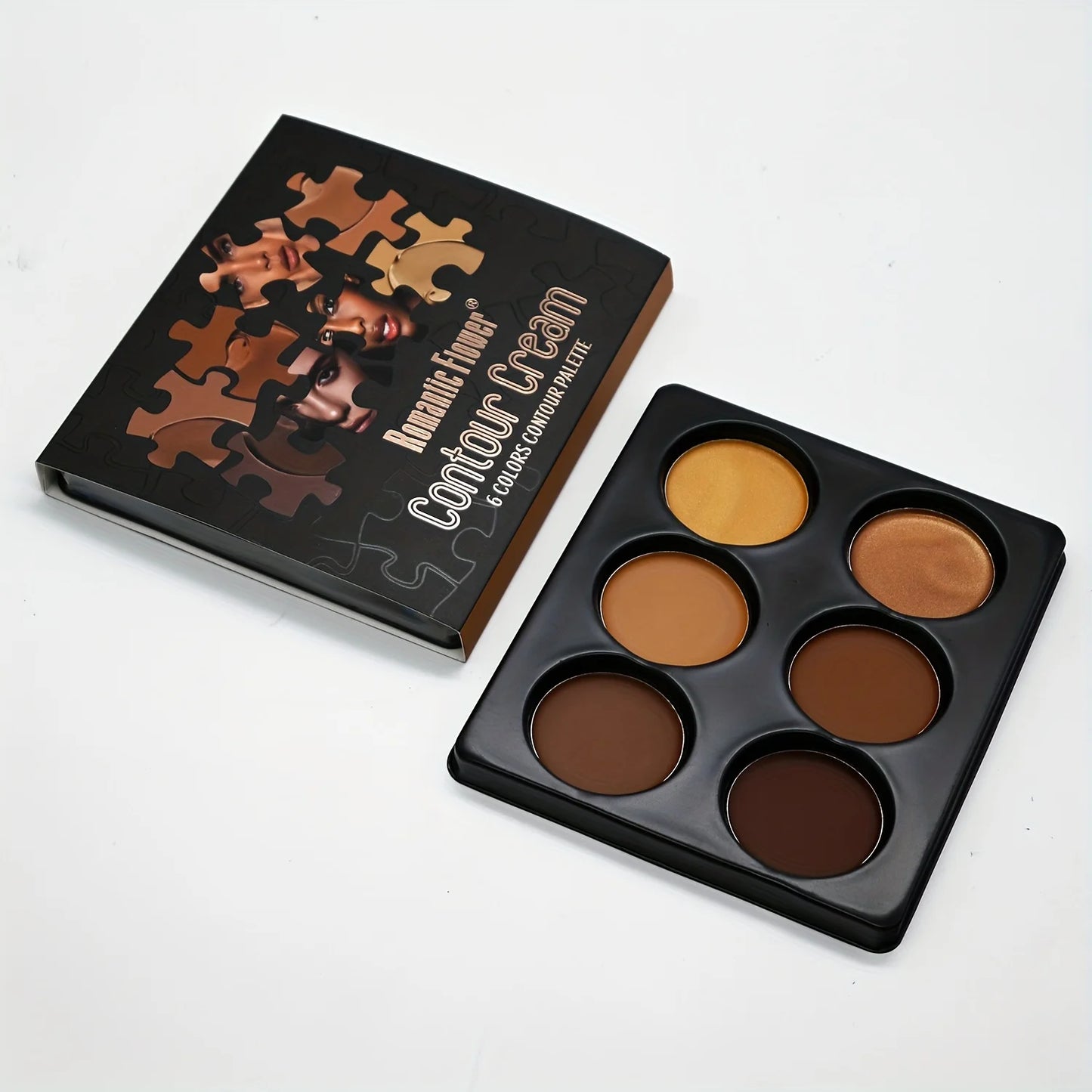 6-color Contour Cream Palette, Long-lasting Concealer Foundation, Coverage For Blemishes, Creates Perfect Natural Glow 3D Look