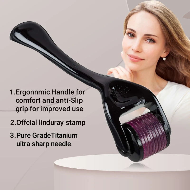 540 Needles for Facial Body Hair Growth Derma Roller for Skin Beard 0.2mm 0.25mm 0.3mm Needle Micro Face Roll Tool