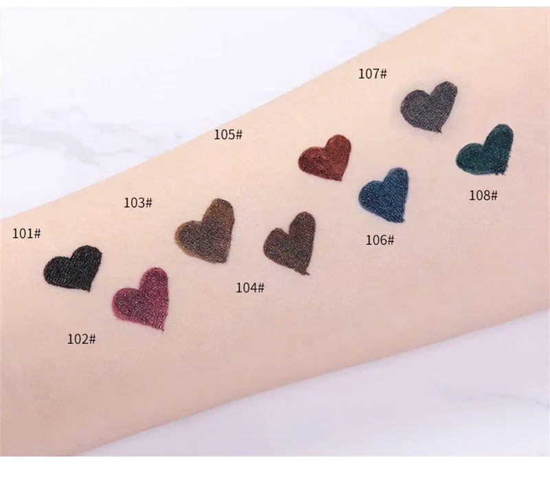 Waterproof Eyeliner Pencils Professional Fast Dry Smooth Eyes Brown Black Color Pigments Liquid Eye Liner Pen Make Up Tools
