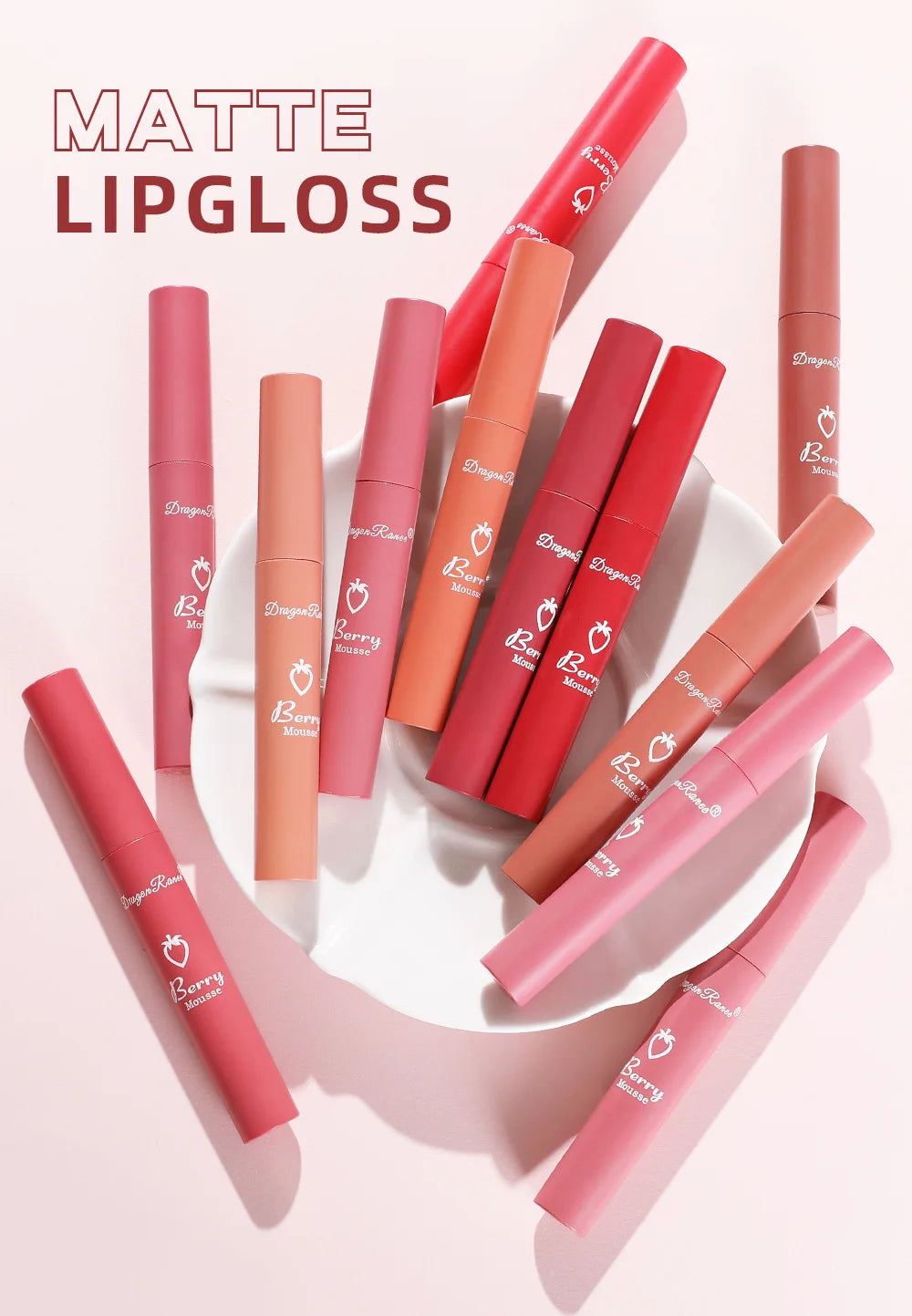 Nude Lip Gloss Matte Velvet Liquid Lipstick Waterproof Sexy Long Lasting Non-stick Cup Nude Red Make-up for Women Korea Cosmetic