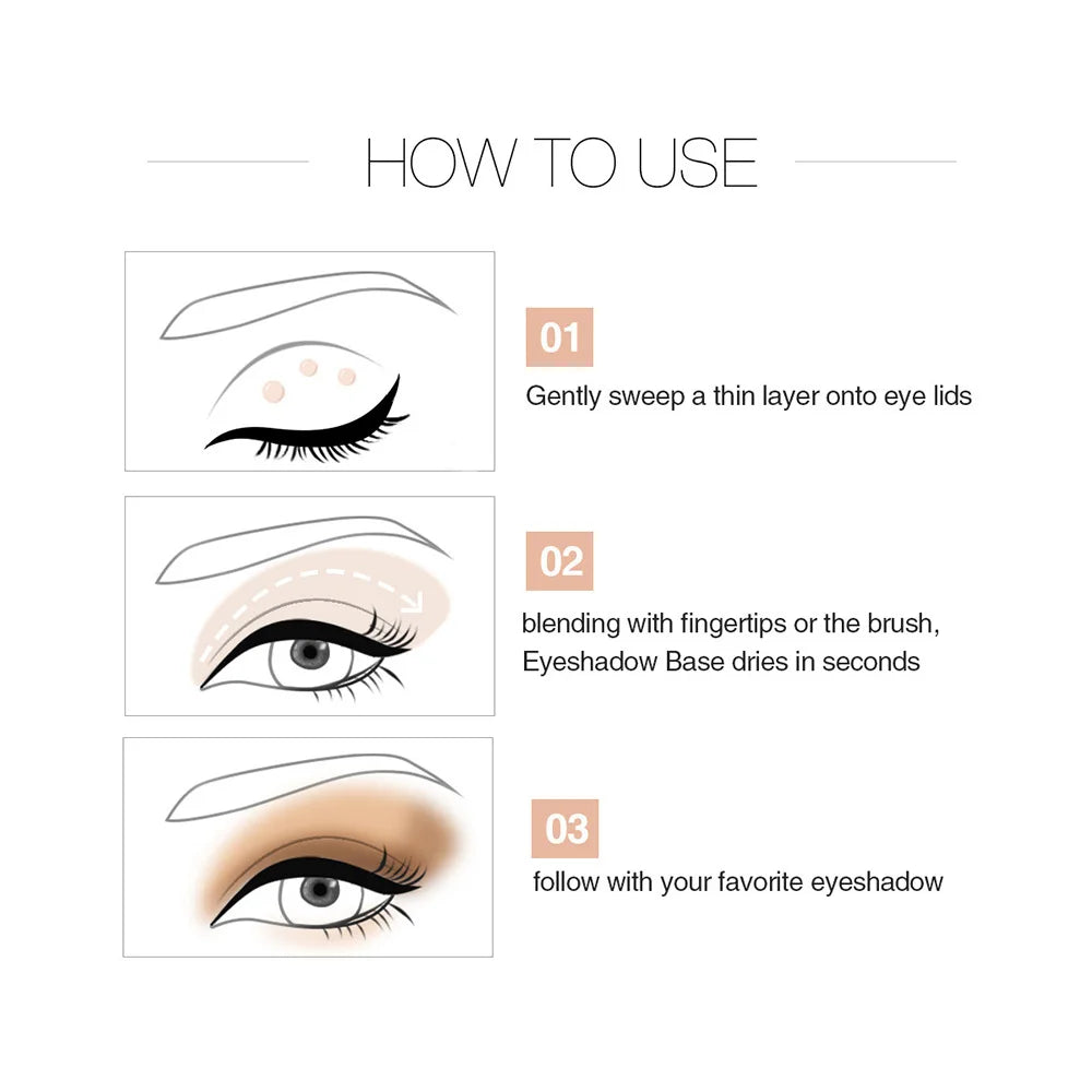 Handaiyan Eyeshadow Primer Matte Base Long Lasting Color Glitter Glue Cream Enhance Durable Eye Makeup Beauty Tools