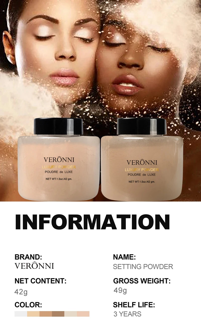 Banana Luxury Powder for Women Face Foundation Banana Powder Bottles Loose Powder Authentic Oil-Control Beauty Make Up Art Tools