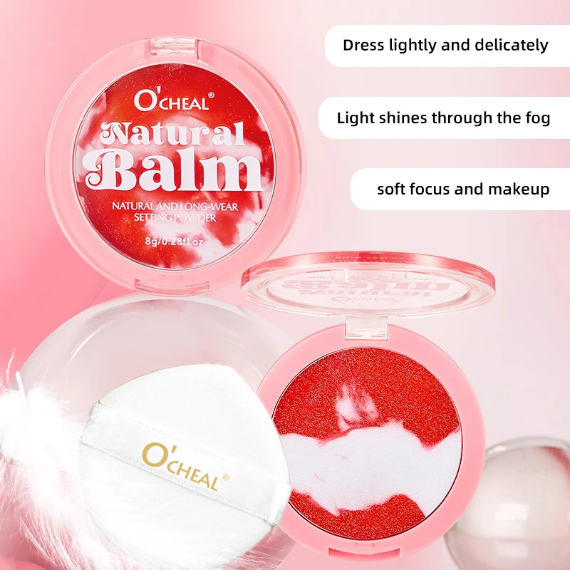 Ocheal Setting Powder Face Long Lasting Oil-controlling Contouring Powder Skin-friendly Skin Natural Cosmetics