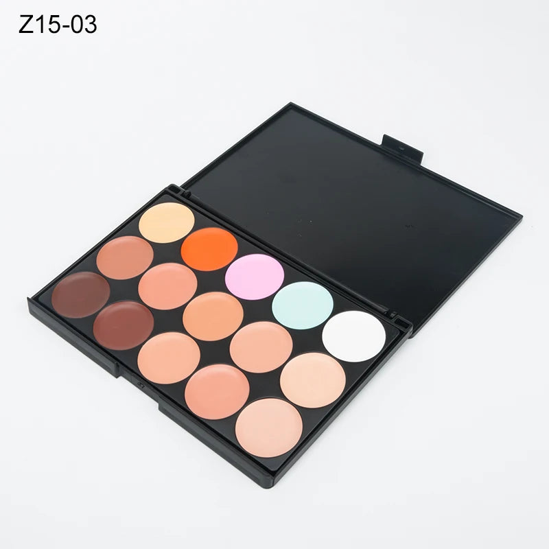 15 Colors Face Concealer Camouflage Cream Contour Palette Maquillaje Profesional Foundation Paleta Concealer