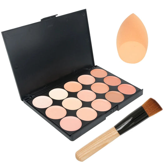 15 Colors Face Concealer Camouflage Cream Contour Palette Maquillaje Profesional Foundation Paleta Concealer