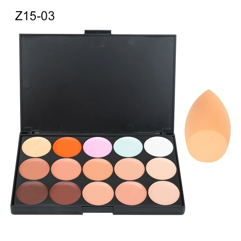 15 Colors Face Concealer Camouflage Cream Contour Palette Maquillaje Profesional Foundation Paleta Concealer