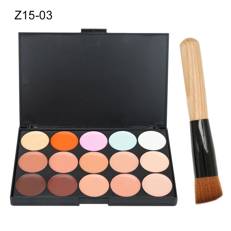 15 Colors Face Concealer Camouflage Cream Contour Palette Maquillaje Profesional Foundation Paleta Concealer