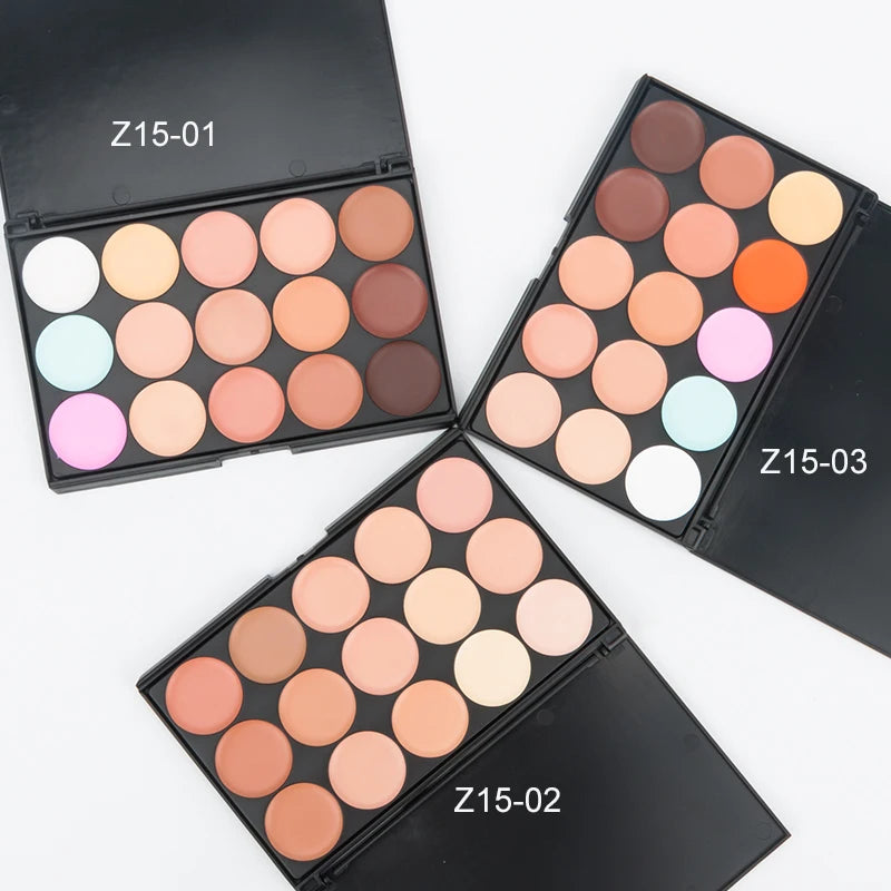 15 Colors Face Concealer Camouflage Cream Contour Palette Maquillaje Profesional Foundation Paleta Concealer