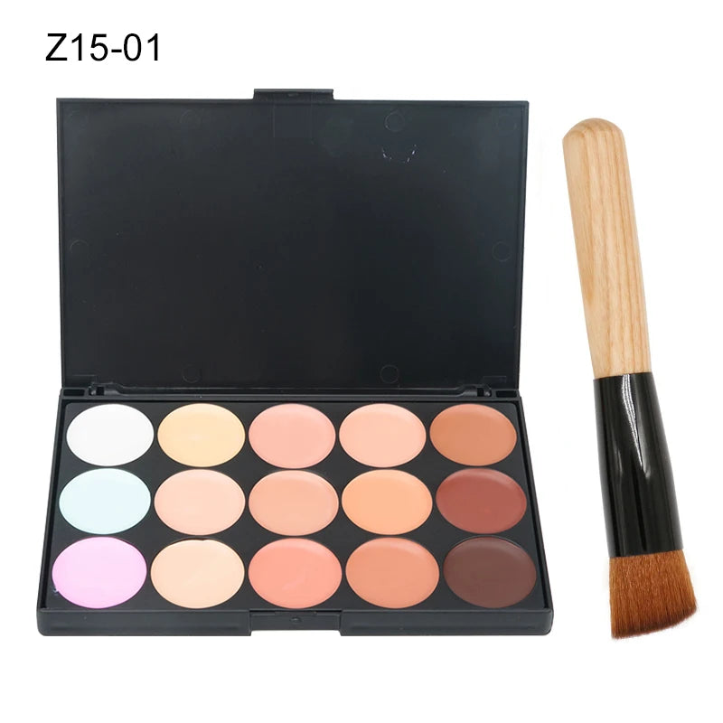 15 Colors Face Concealer Camouflage Cream Contour Palette Maquillaje Profesional Foundation Paleta Concealer