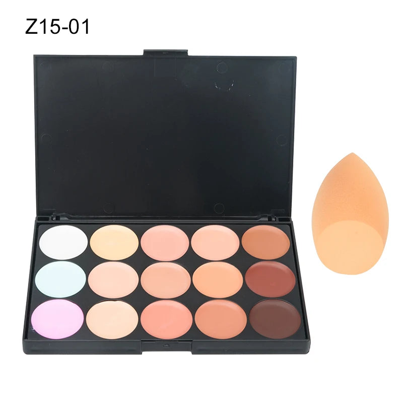 15 Colors Face Concealer Camouflage Cream Contour Palette Maquillaje Profesional Foundation Paleta Concealer