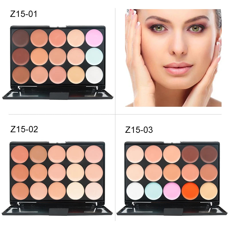 15 Colors Face Concealer Camouflage Cream Contour Palette Maquillaje Profesional Foundation Paleta Concealer