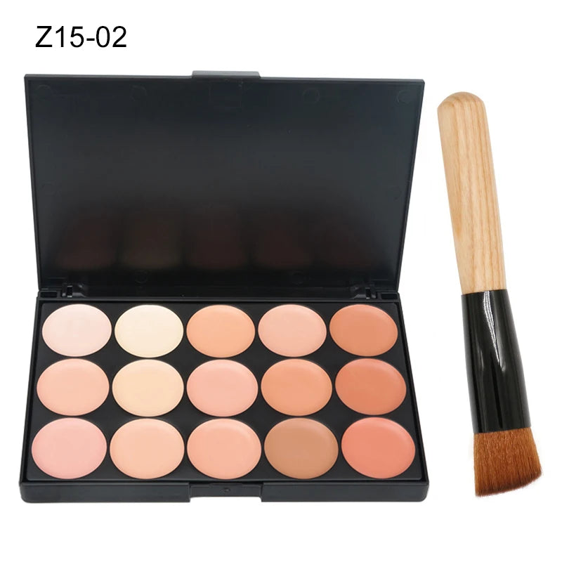 15 Colors Face Concealer Camouflage Cream Contour Palette Maquillaje Profesional Foundation Paleta Concealer