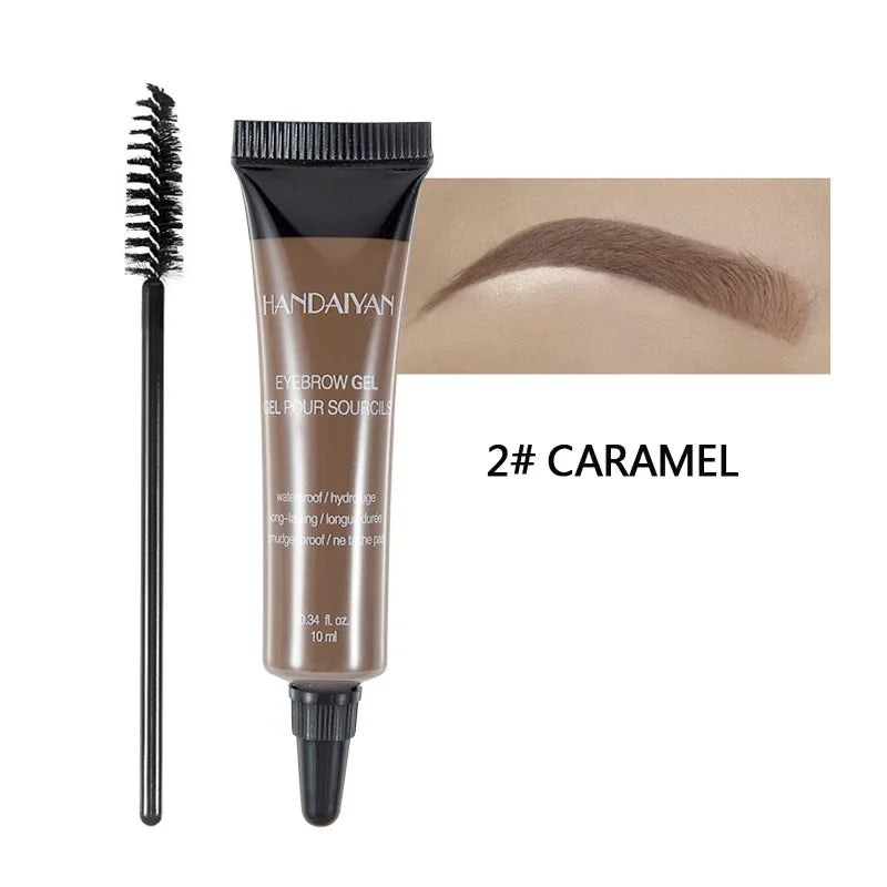 HANDAIYAN 6 Colors Eyebrow Dye Waterproof Tint Makeup Brush Set Brown Enhancer Eye Brow Dye Cream Make Up Paint Cosmetic