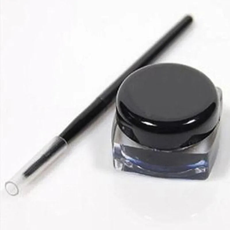 Brand Black Color Eyeliner Gel with Brush Easy to Wear Makeup Long-lasting Waterproof Eye Liner Make up Beauty Women Cosmetics