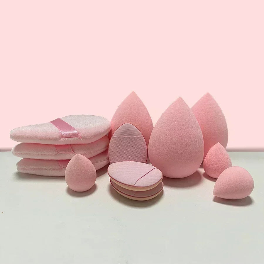 12Pcs Makeup Sponge Blender Beauty Egg Foundation Sponges Liquid Cream Cosmetic Puff Women Make Up Accessories Beauty Tools