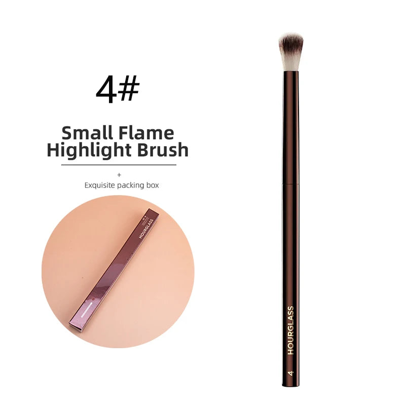 Hourglass Makeup BrushesRetractable Kabuki Brush Face Contour Foundation Buffing Brush Travel Foundation Brush with Box