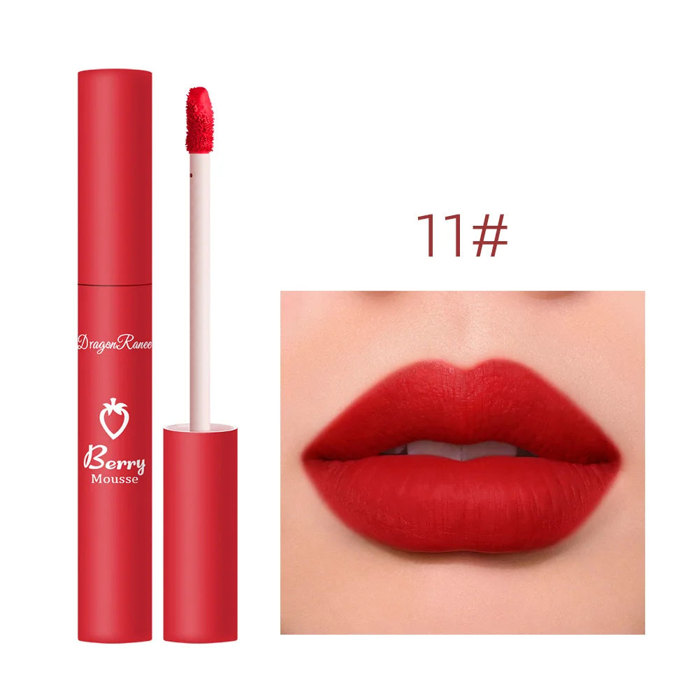 Nude Lip Gloss Matte Velvet Liquid Lipstick Waterproof Sexy Long Lasting Non-stick Cup Nude Red Make-up for Women Korea Cosmetic