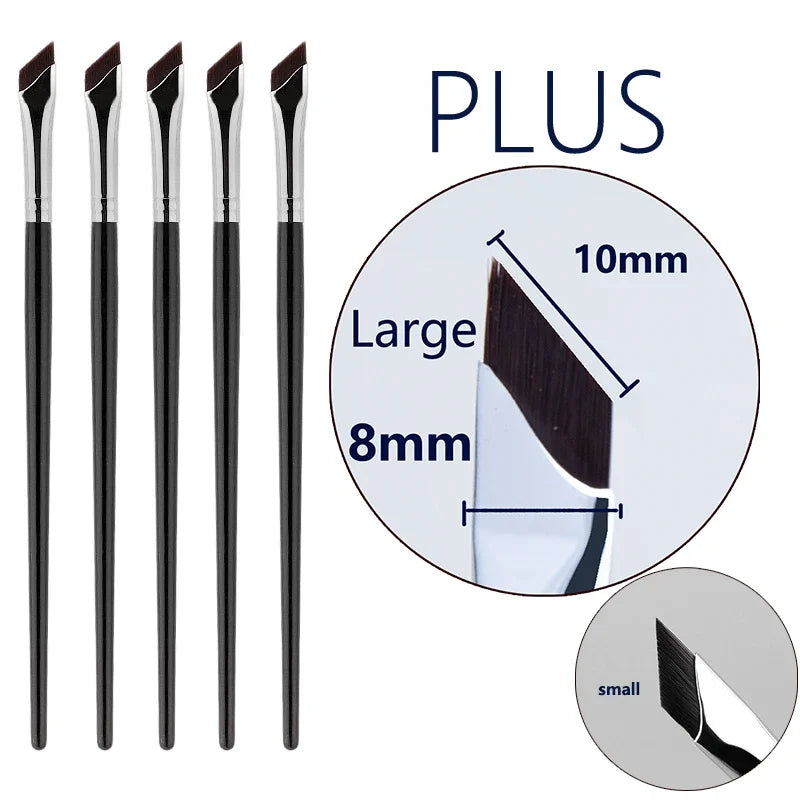 Upgrade Blade Eyeliner Brush Ultra Thin Fine Angle Flat Eyebrow Brush Under The Eye Makeup Brushes Precise Detail Brush white