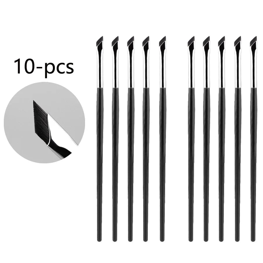 Upgrade Blade Eyeliner Brush Ultra Thin Fine Angle Flat Eyebrow Brush Under The Eye Makeup Brushes Precise Detail Brush white