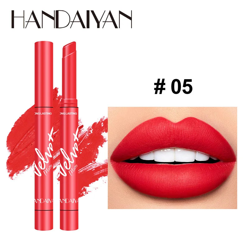 New 8 Colors Makeup Matte Lipstick Waterproof Long Lasting Lip Stick Sexy Red Pink Velvet Nude Lipsticks Make Up Woman Cosmetics