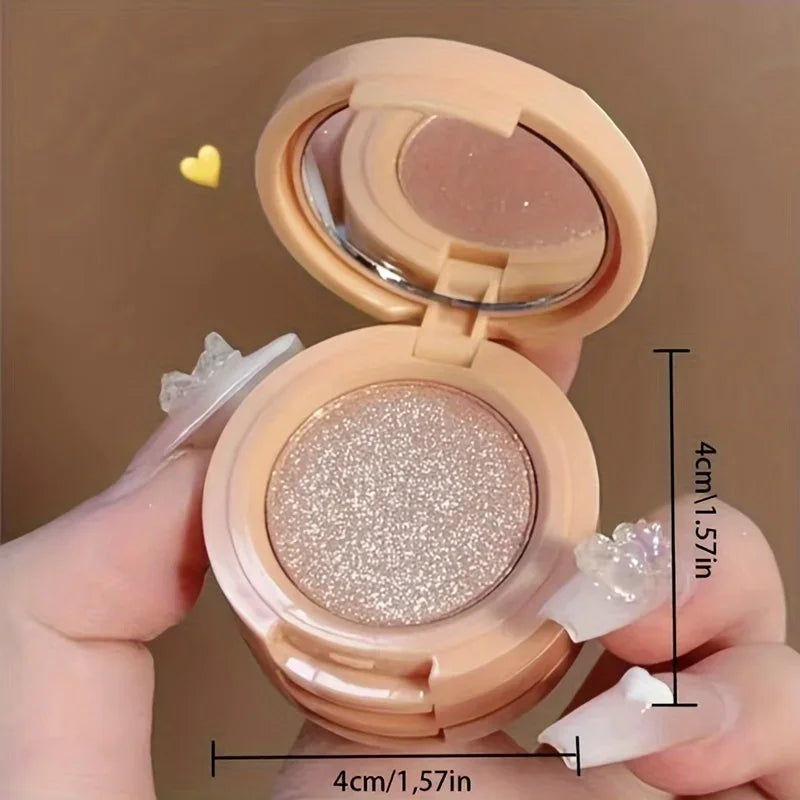 3 In 1 Peach Blush Contour Shadow Palette Matte Glitter Pigment Highlight Makeup Palette Eyebrow Nose Shadow Powder Cosmetics