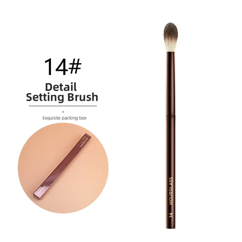 Hourglass Makeup BrushesRetractable Kabuki Brush Face Contour Foundation Buffing Brush Travel Foundation Brush with Box