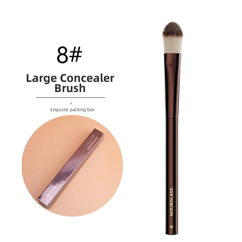 Hourglass Makeup BrushesRetractable Kabuki Brush Face Contour Foundation Buffing Brush Travel Foundation Brush with Box