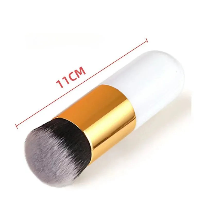 1Pcs New Chubby Pier Foundation Brush Flat Cream Makeup Brushes Professional Cosmetic Make-up Brush